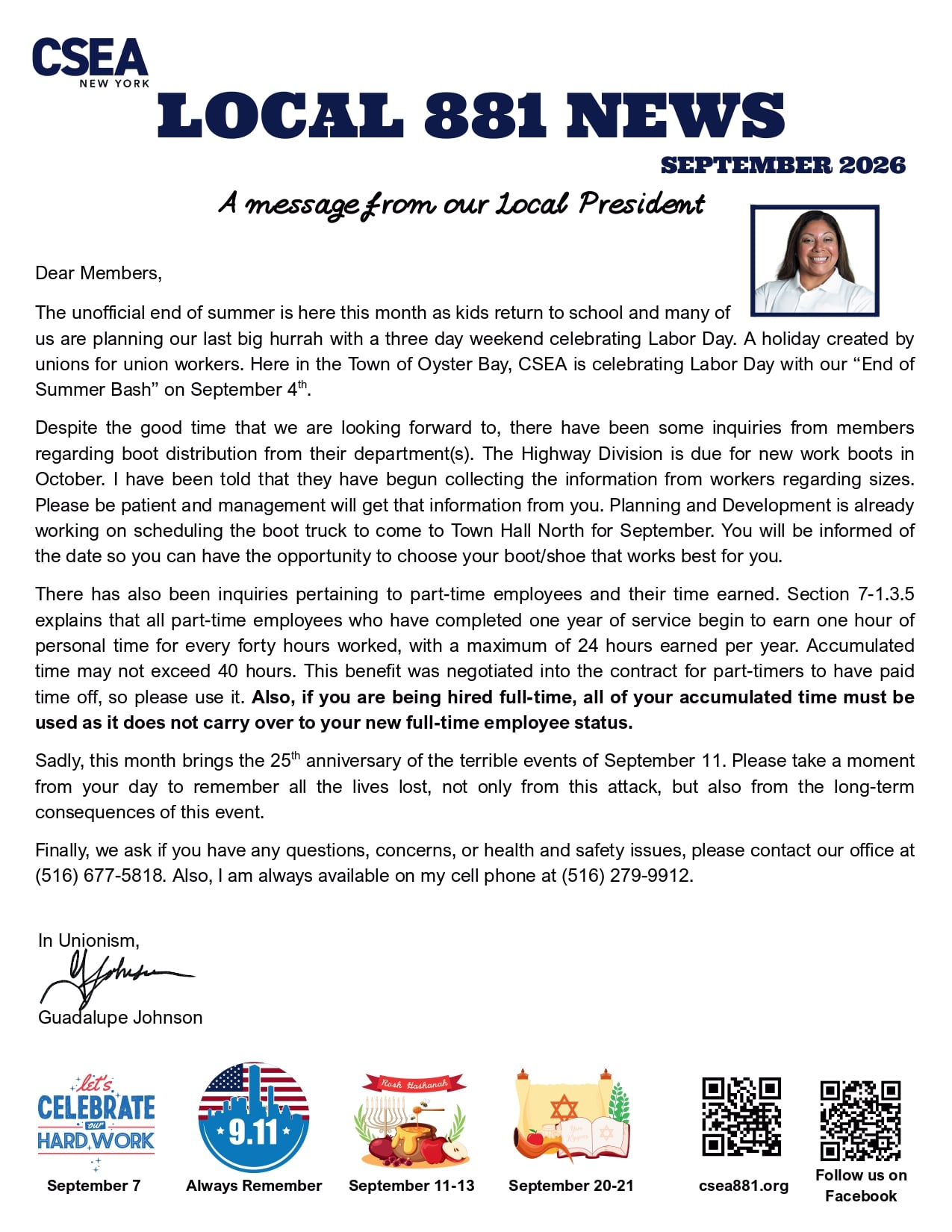 September 2026 Newsletter